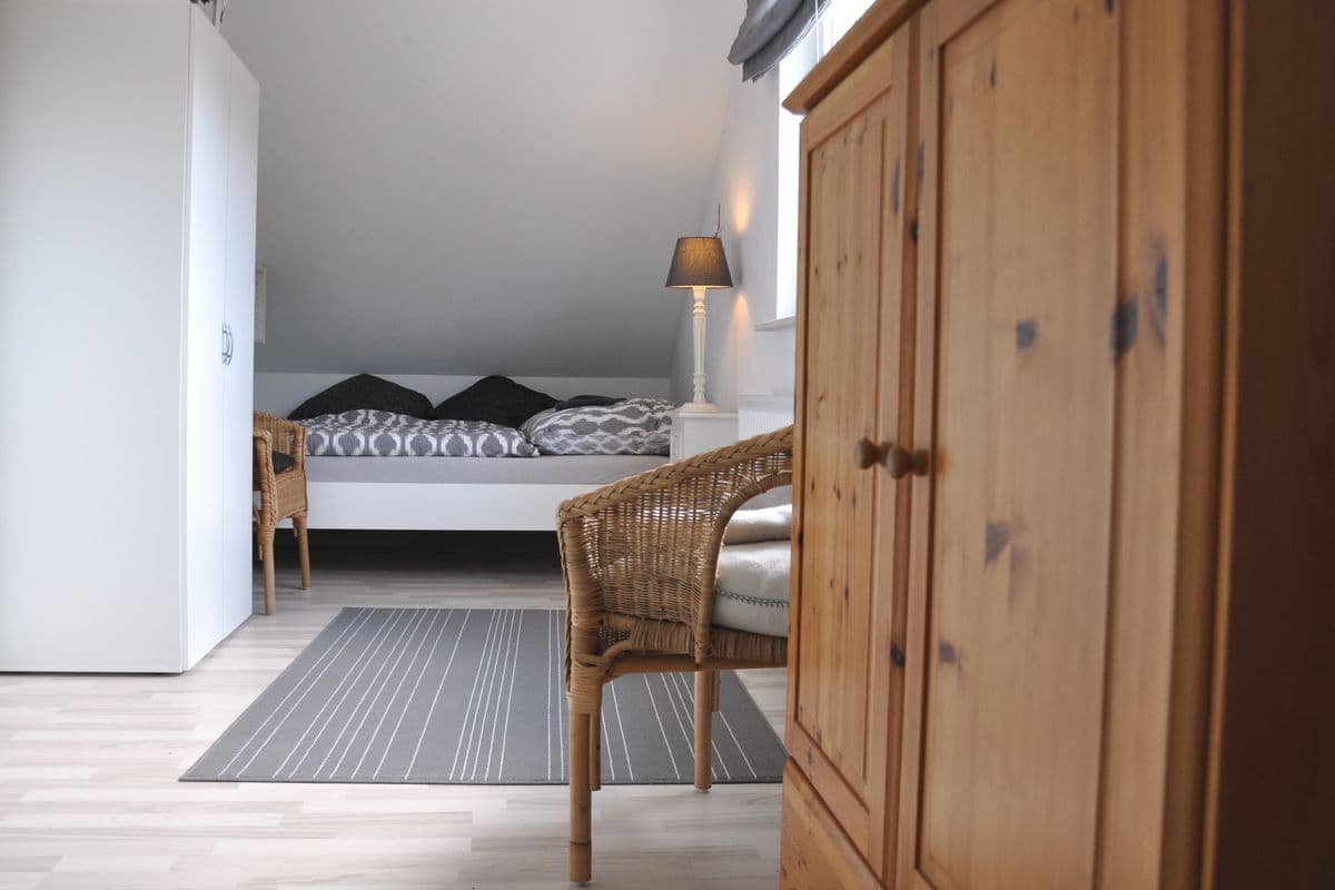 Schlafzimmer im Landhaus Schepelse in Eicklingen