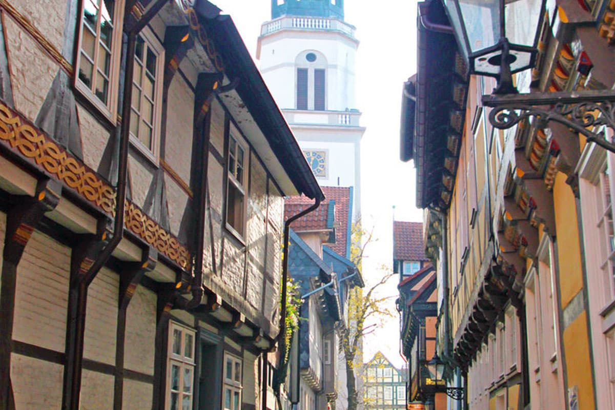 gasse in der celle altstadt
