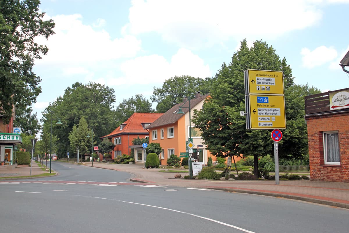 Der ort bispingen liegt an der a7