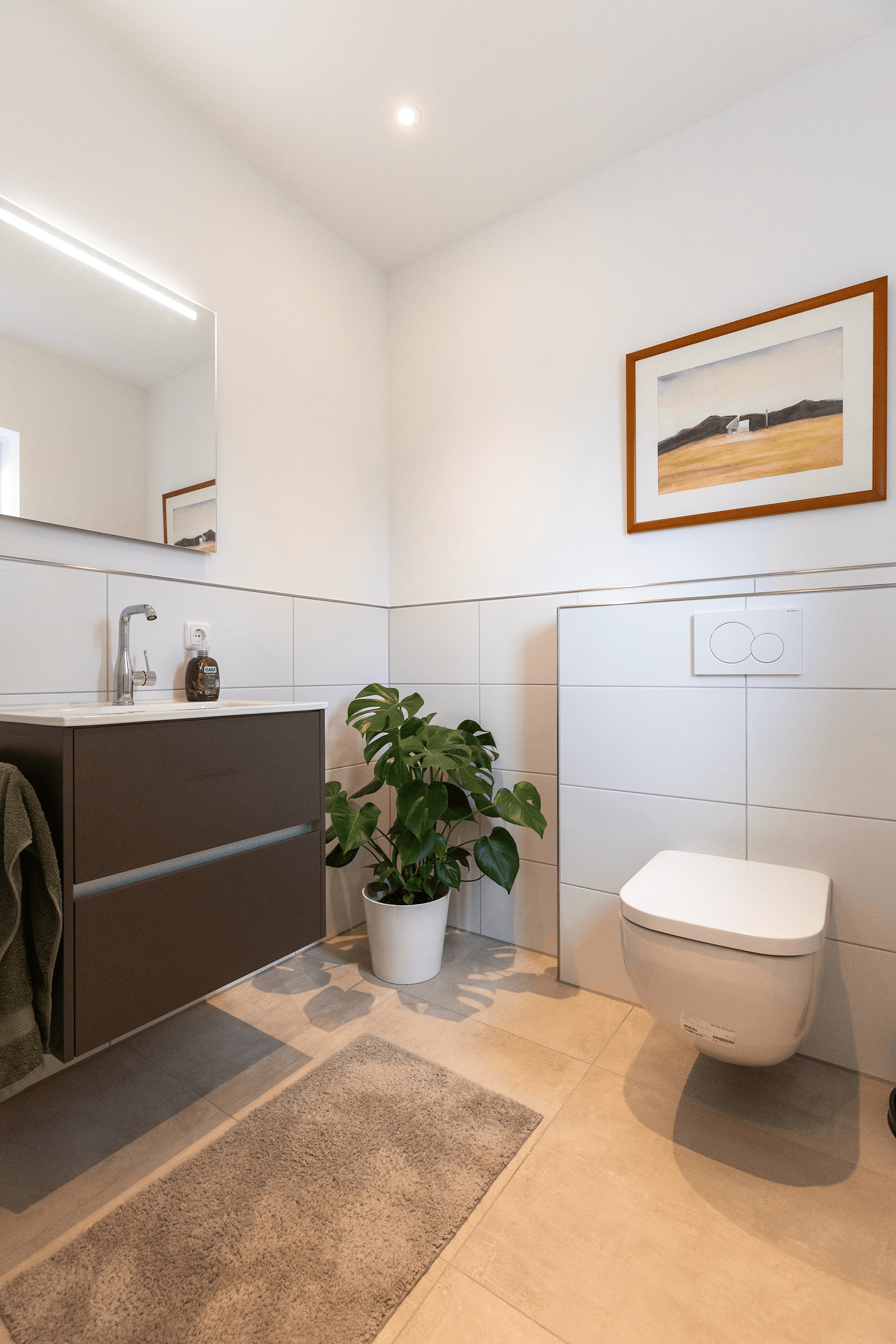 Separate Toilette im Ferienhaus Wiesenblume