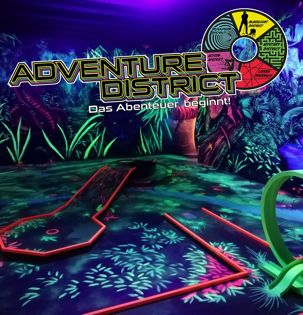 3D-Adventure Blacklight Minigolf in Bispingen