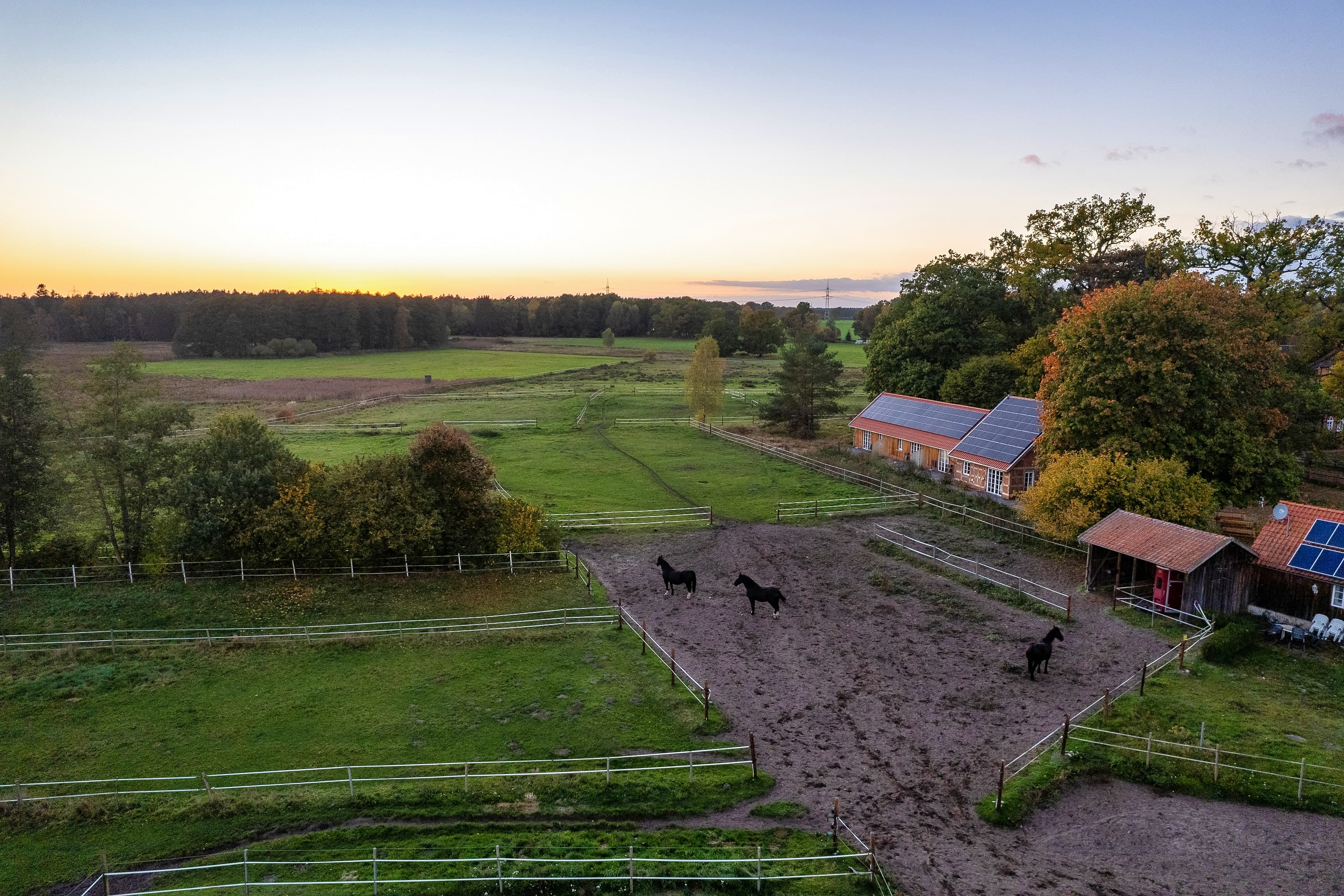 Traumzeithof Eschede Südheide Luftaufnahme