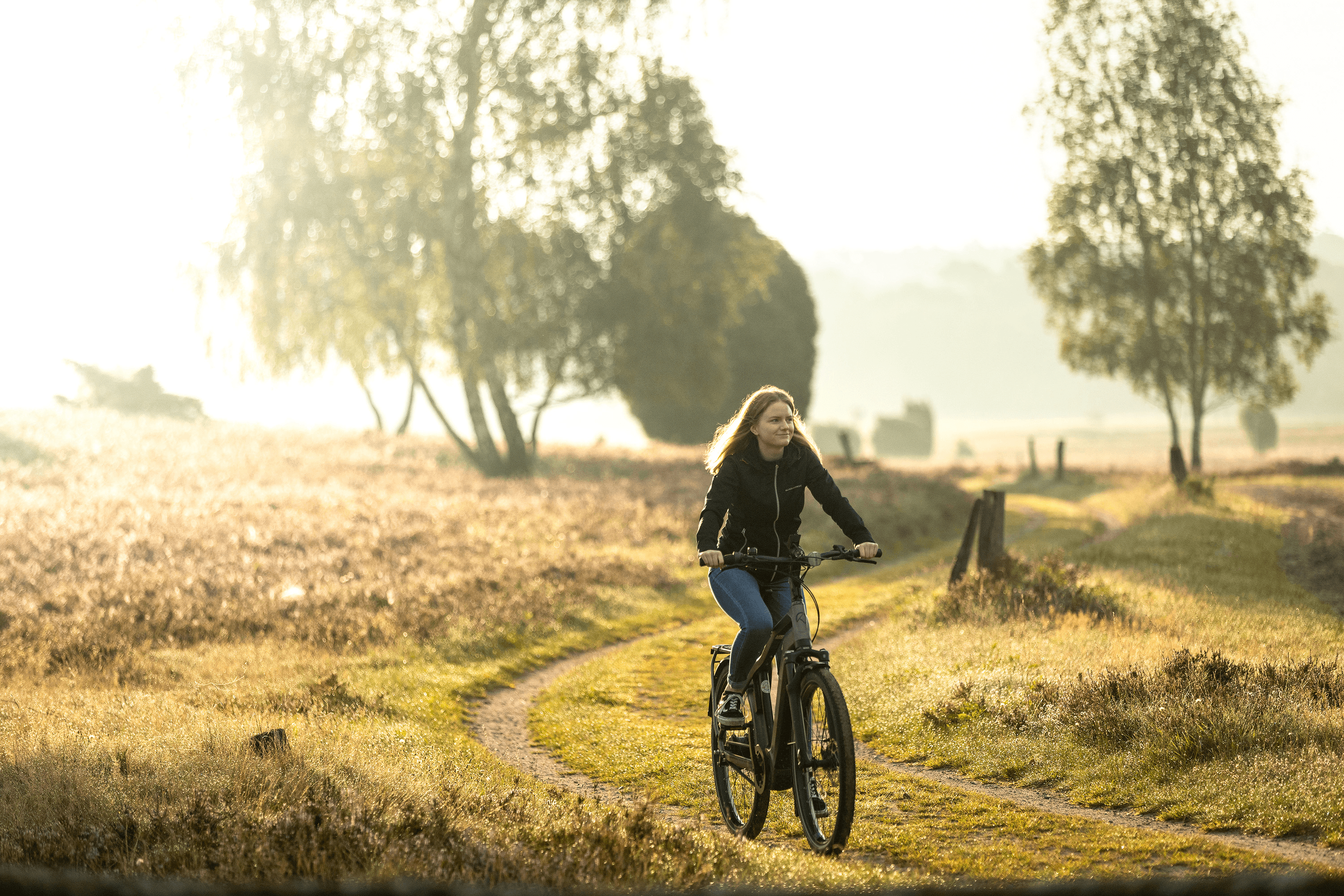 Radtour im Herbst durch die Lüneburger Heide