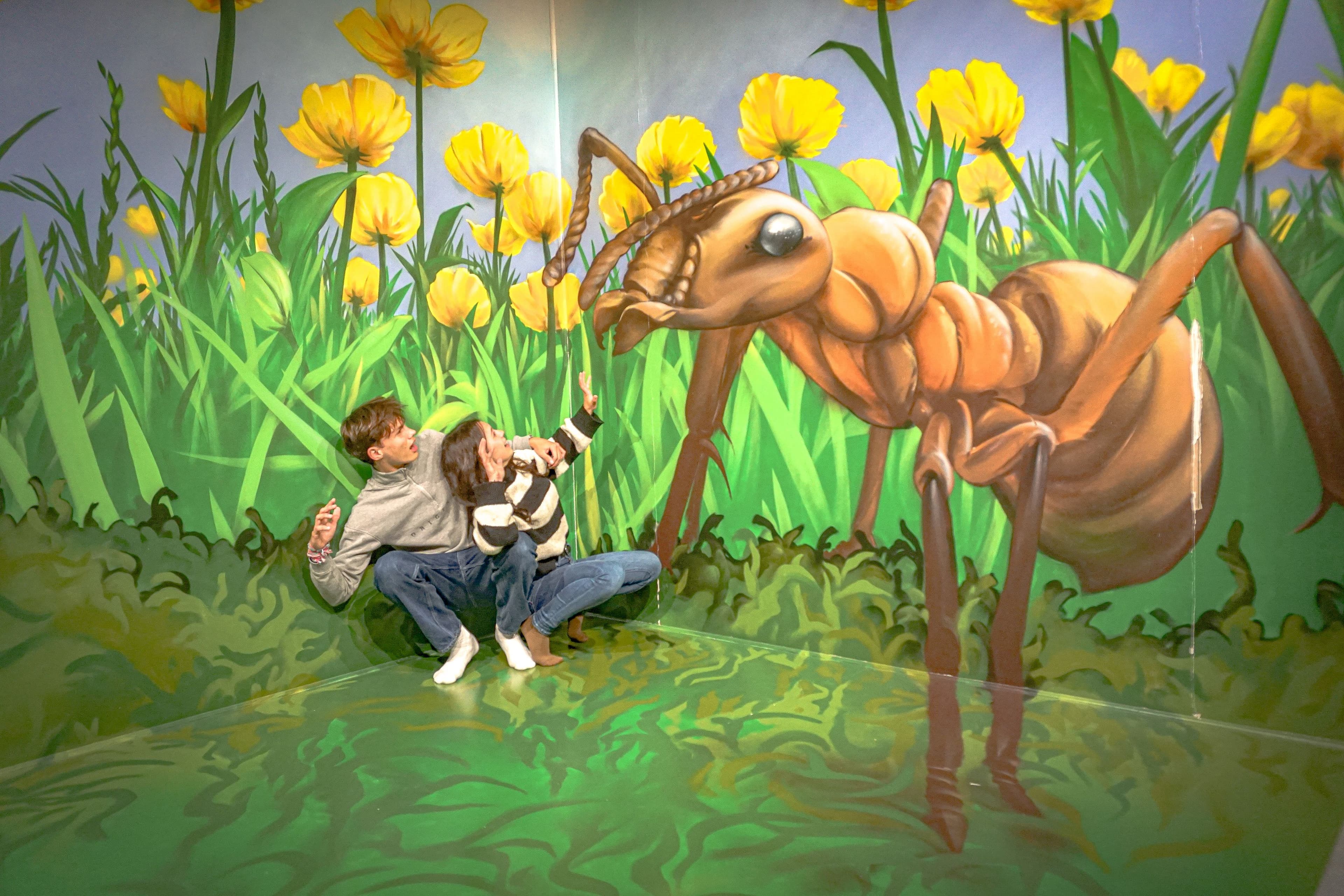 tolle selfies machen in der trick art gallerie im adventure district bispingen