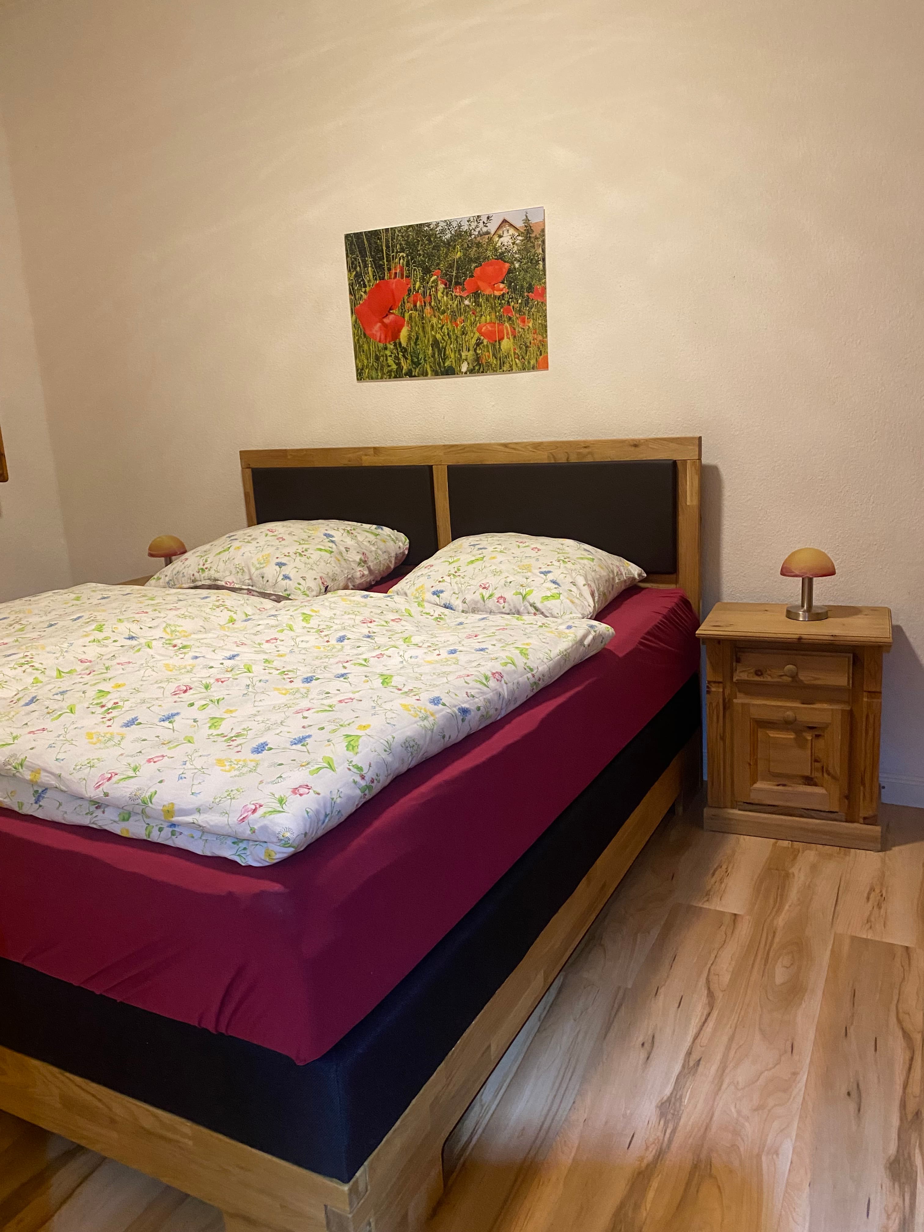 Neuland-Hof Spöring Ferienwohnung Roseneck Schlafzimmer