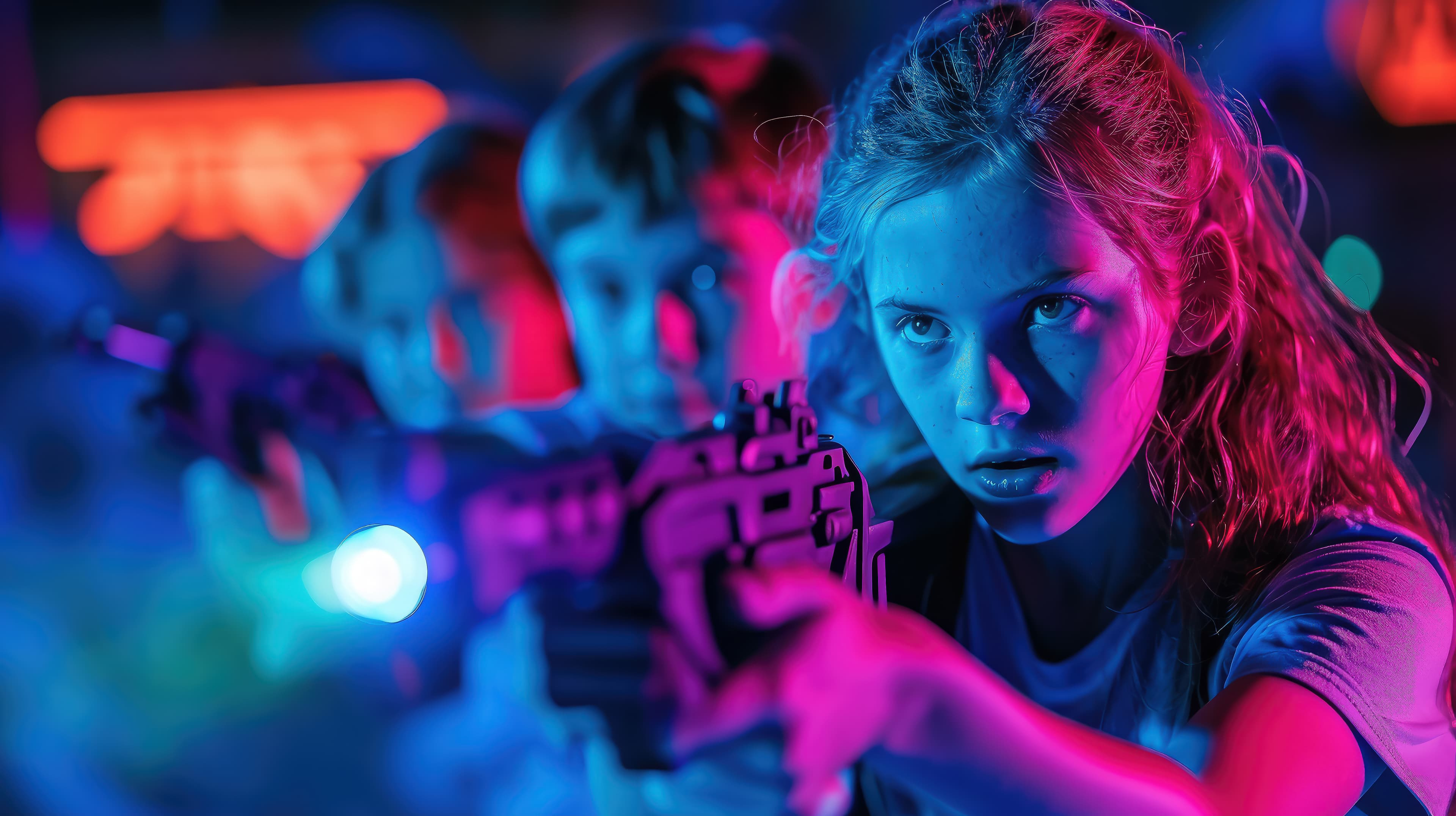 lasertag spielen im adventure district bispingen in der lüneburger heide