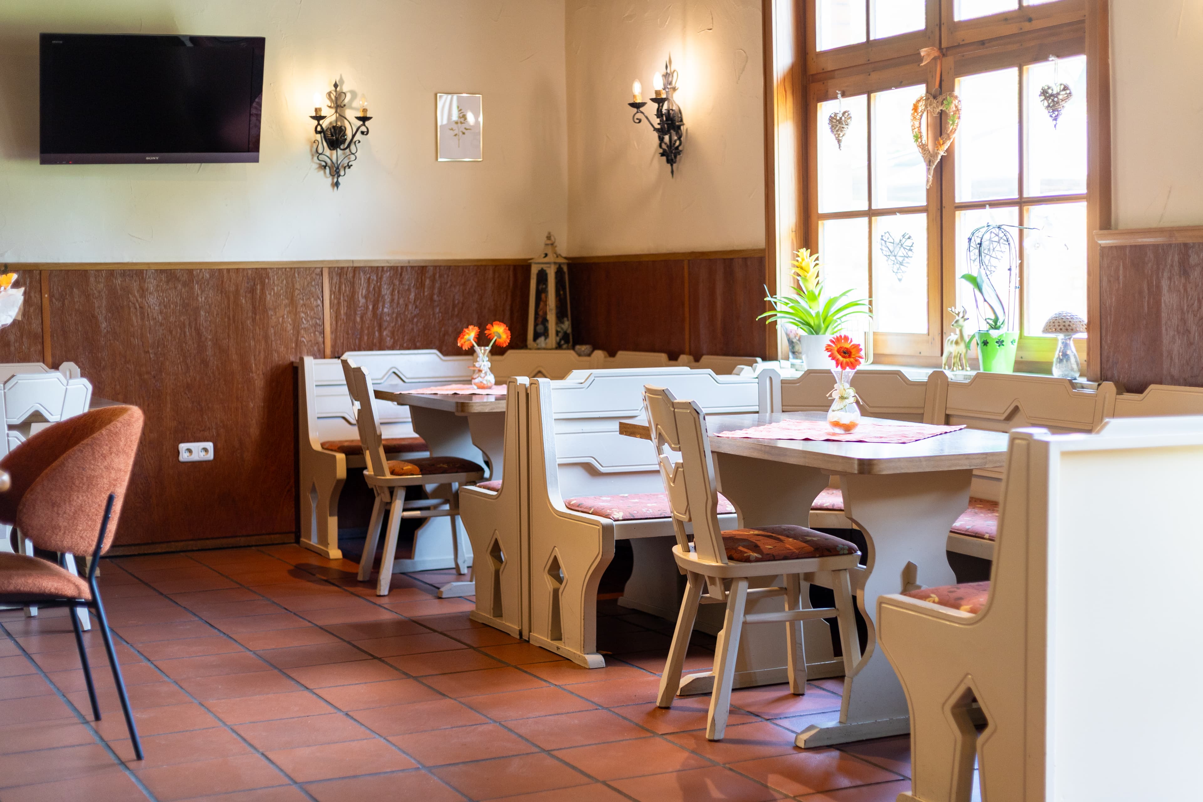 Speisezimmer im Naturotel Hof Ehlers bei Bergen