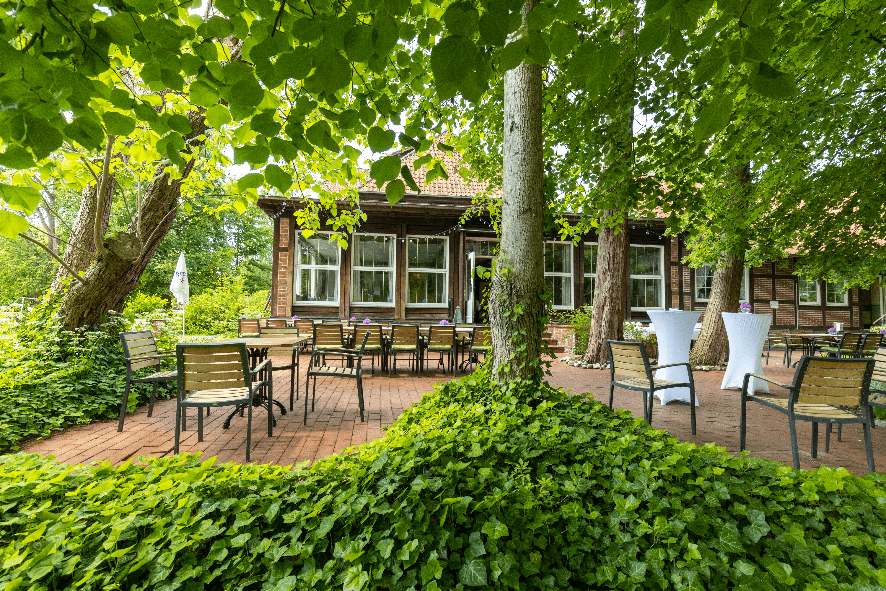 Terrasse vom Gutshof im Oertzetal in Oldendorf bei Hermannsburg