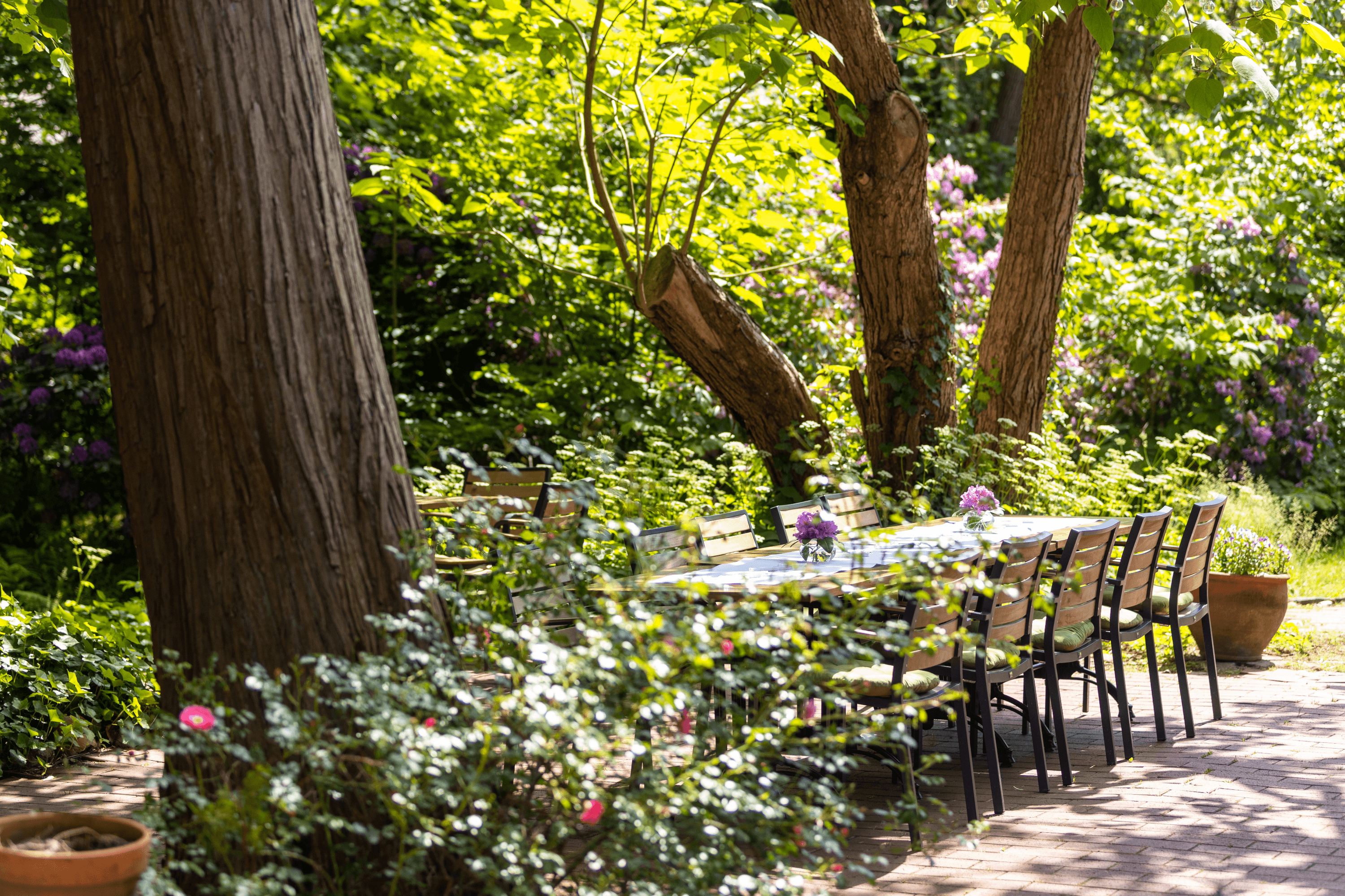Terrasse vom Gutshof im Oertzetal in Oldendorf bei Hermannsburg