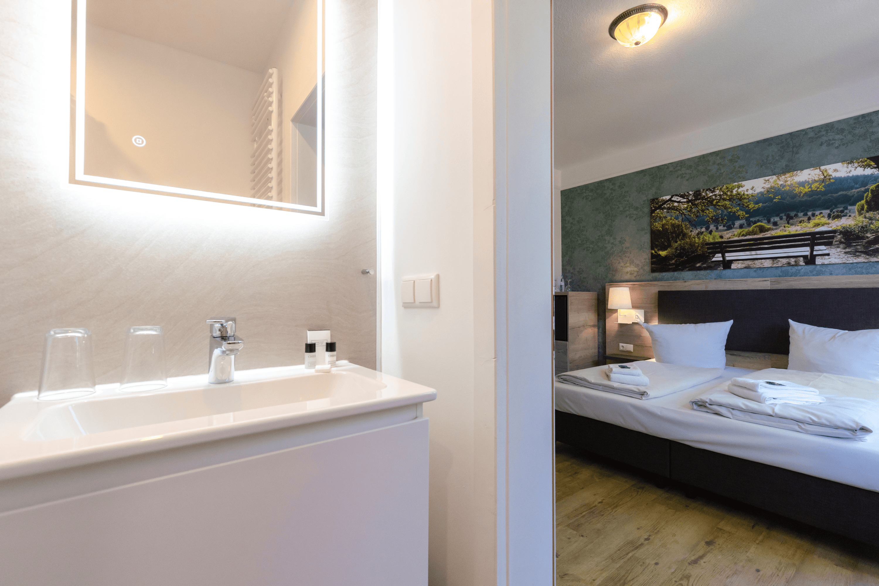 Doppelzimmer Nr.104 im Hotel Gutshof im Oertzetal bei Hermannsburg