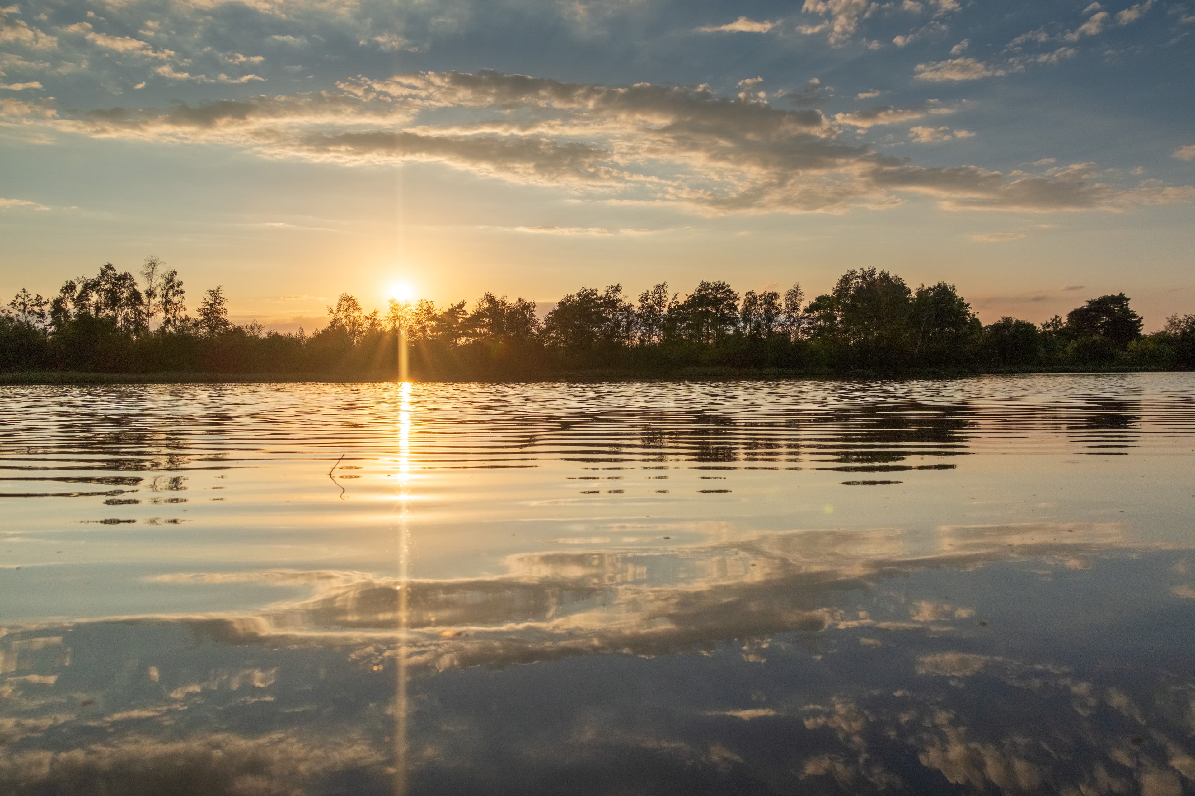 Abendstimmung am Sylvestersee in Schneverdingen
