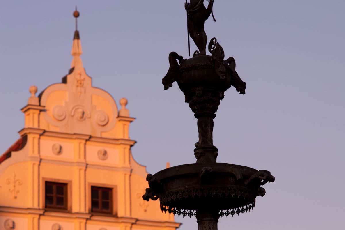 Sonnenuntergang am Rathaus Lüneburg