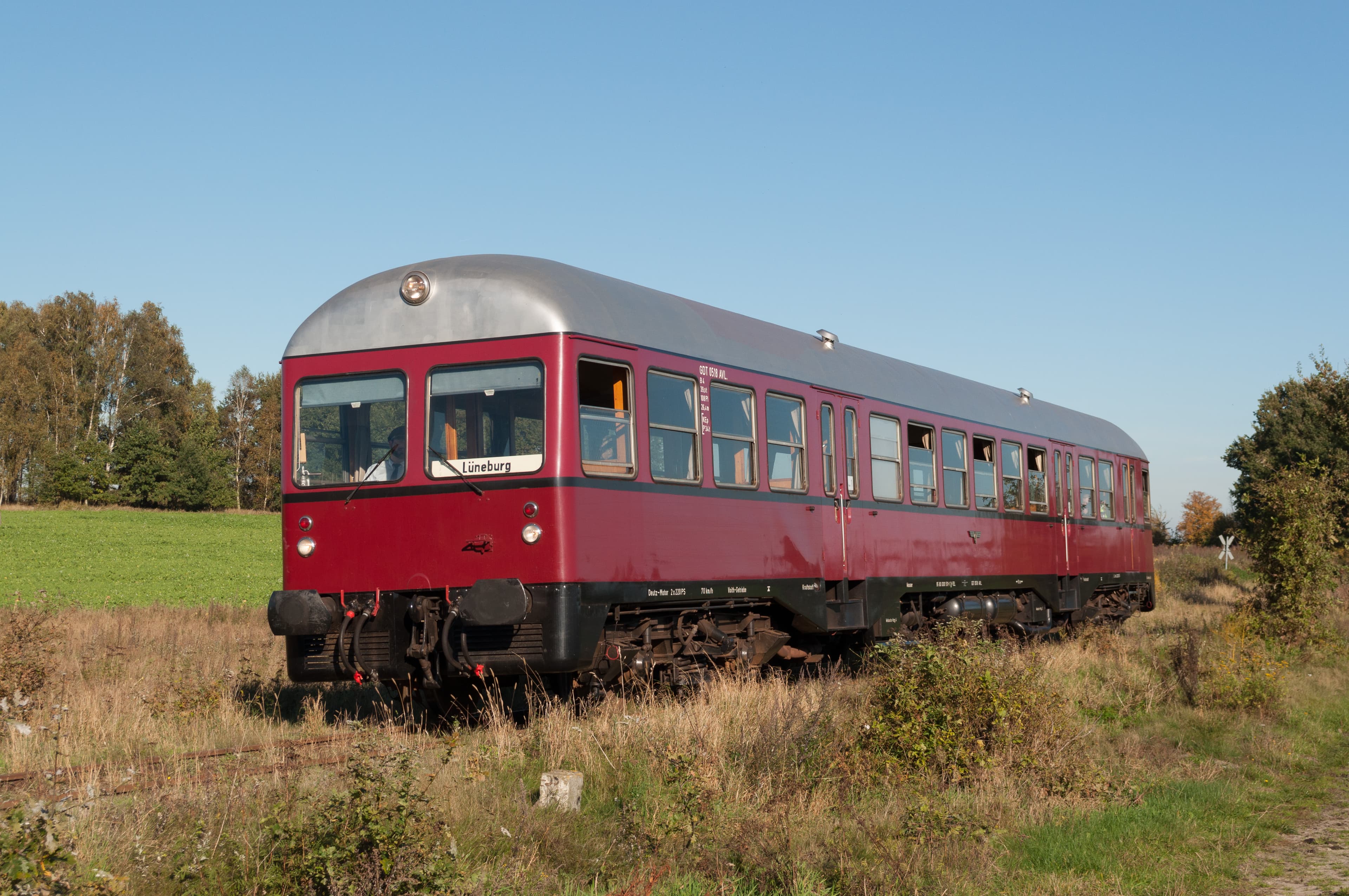 Triebwagen GDT 518 der Arbeitsgemeinschaft Verkehrsfreunde Lüneburg