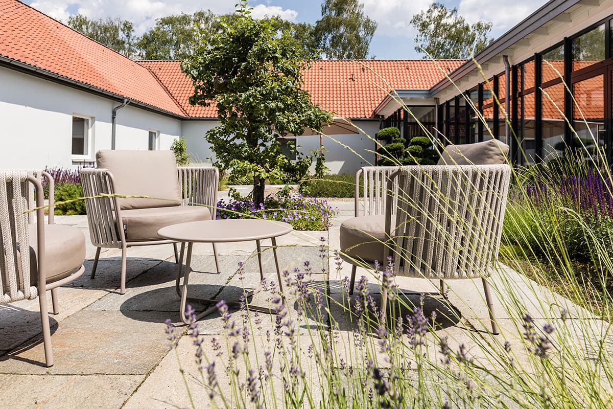 Innenhof im Gasthaus im Hotel Camp Reinsehlen