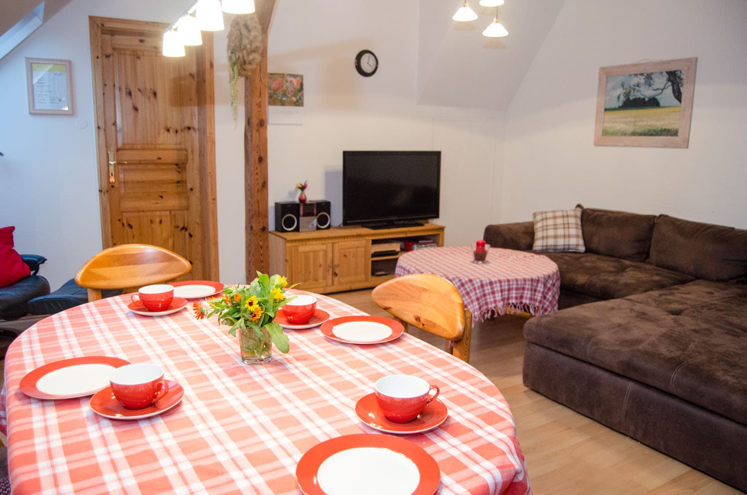 Wohnküche Ferienwohnung "Apfelblüte"