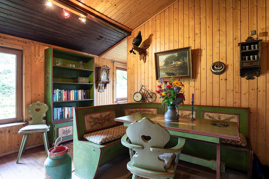 Essecke Ferienhaus Jagdhütte zum Heidebach Müden Örtze