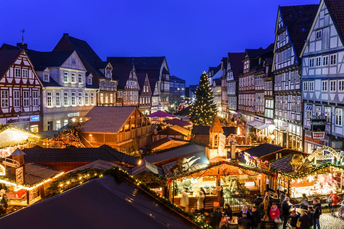 Weihnachtsmarkt Celle beginnt Ende November Celle Christmas market begins at the end of NovemberCelles julemarked begynder i slutningen af novemberKerstmarkt Celle begint eind november