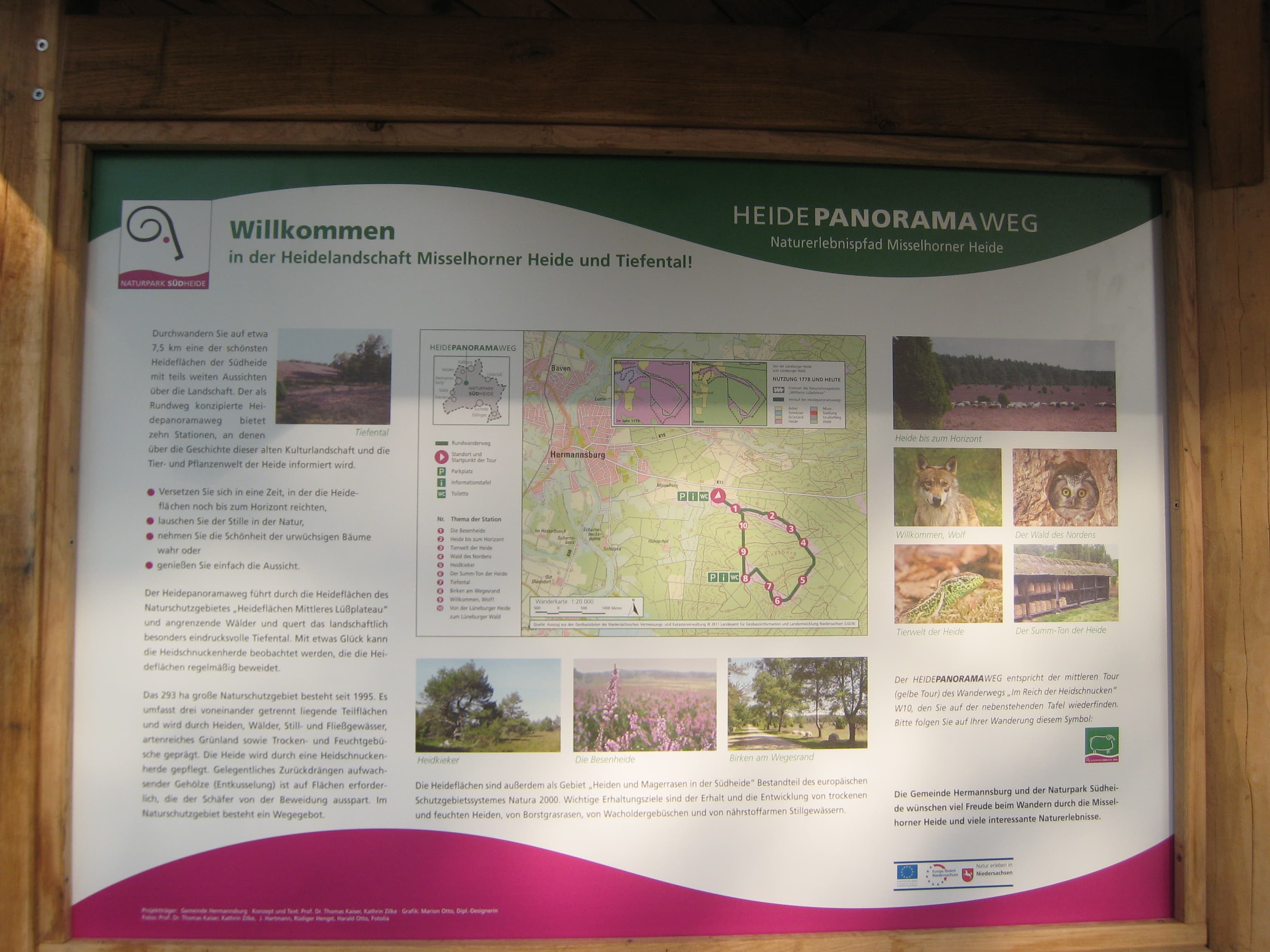 Infotafel Heidepanoramaweg