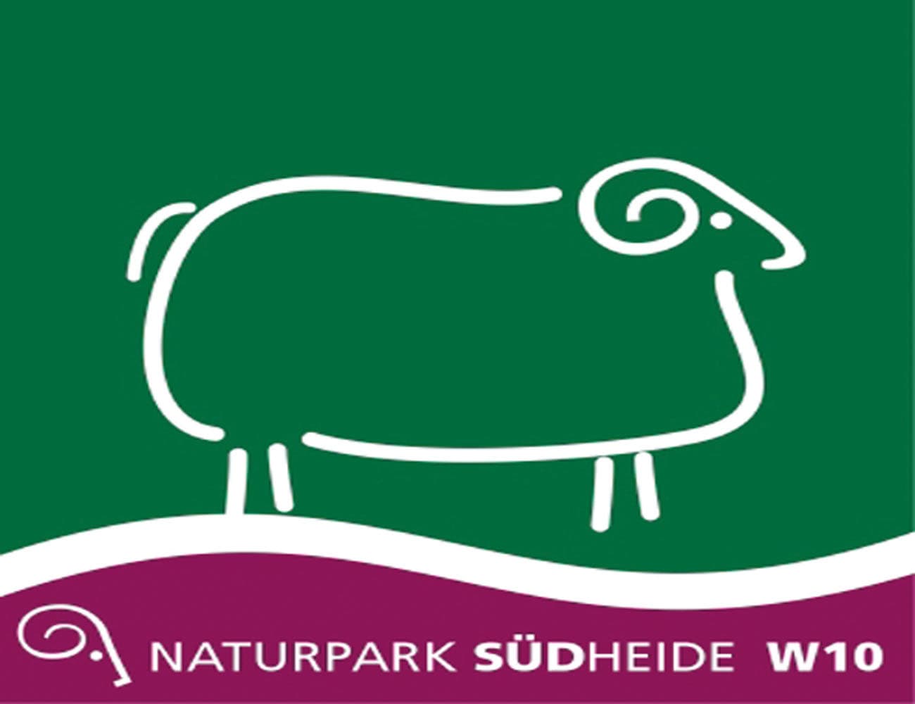 Wanderpiktogramm des Wanderweges W10 Heidepanoramaweg im Naturpark Südheide