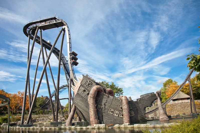 Die Achterbahn Krake ist eine top Attraktion im Heide Park