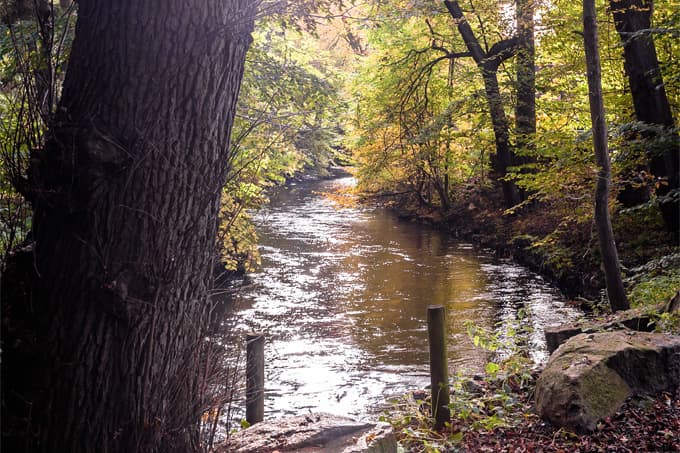 Rad fahren auf dem Seeve Radweg