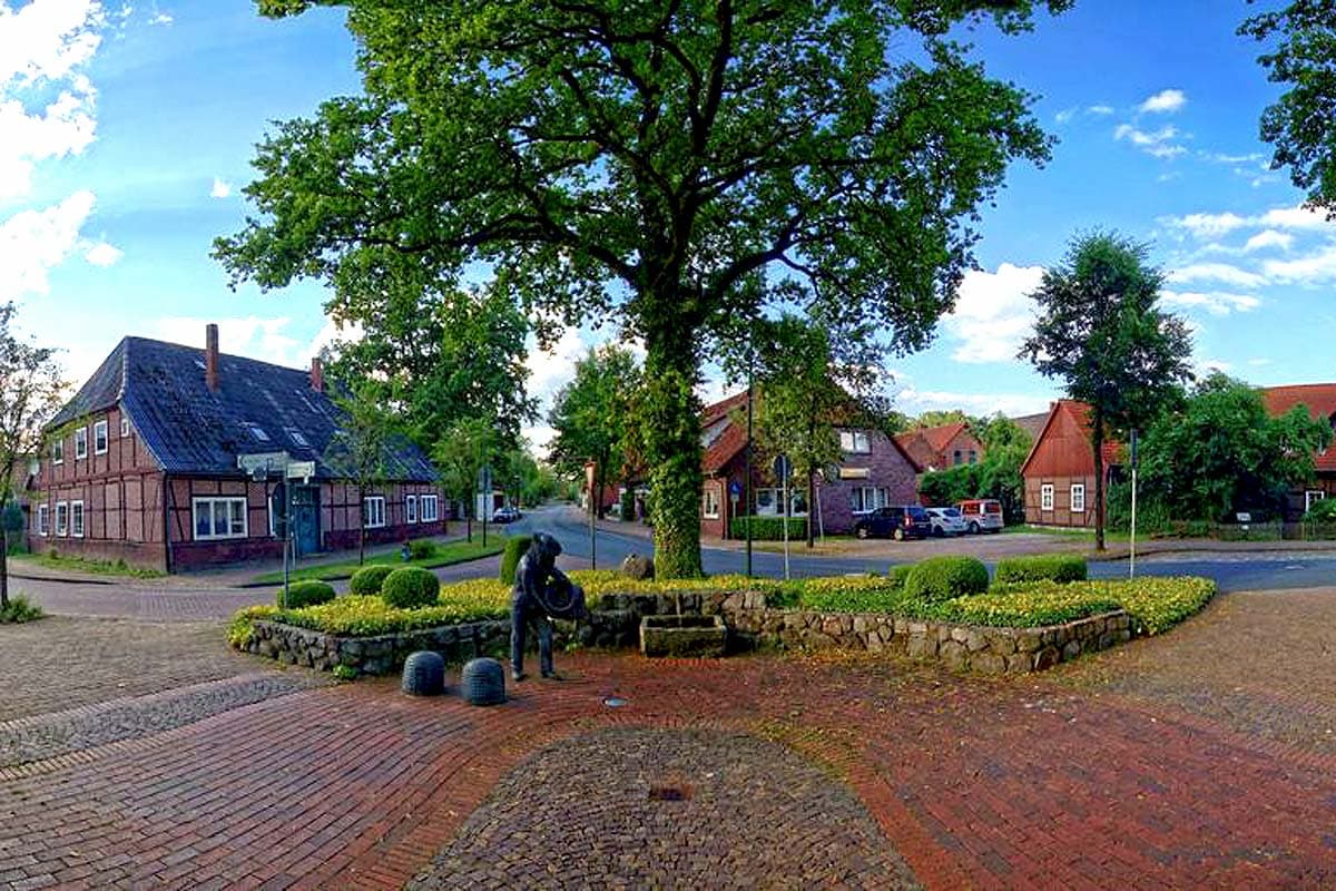 Die Ortsmitte in Wietzendorf