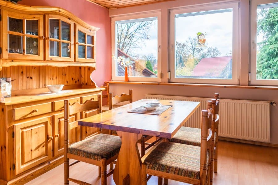 Wohnzimmer der Ferienwohnung im Obergeschoss auf Hof Marwedel