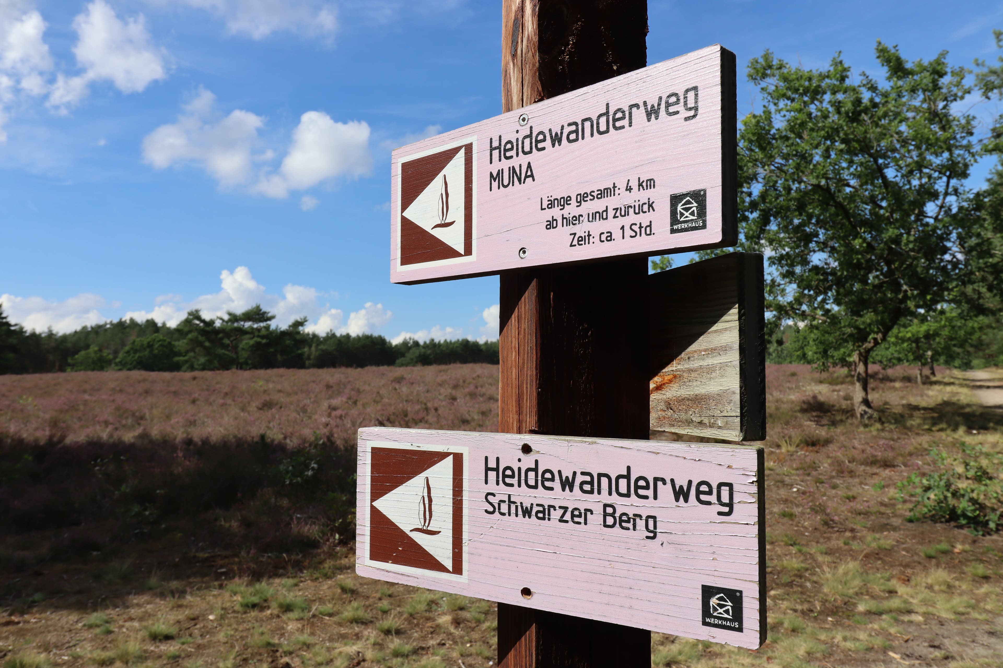 Beschilderung Naturlehrpfad Bodenteicher Heide